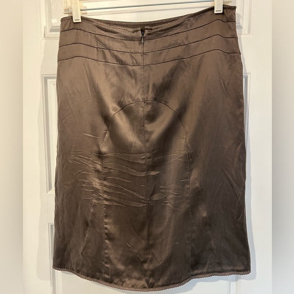 American Eagle gray silk skirt - Picture 2 of 4